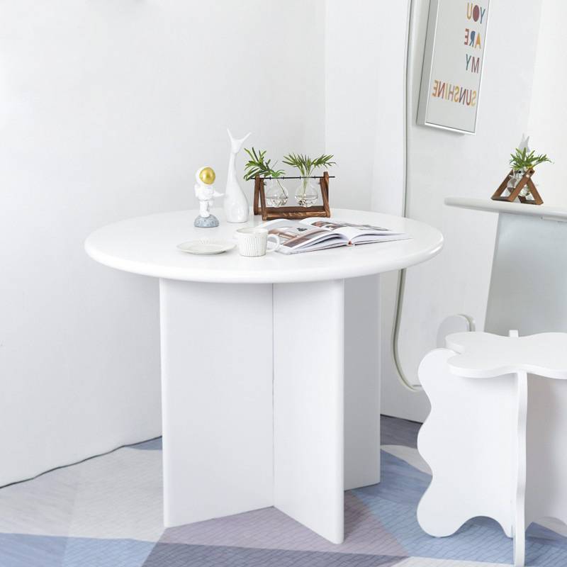 网红创意个性中古ins风圆餐桌