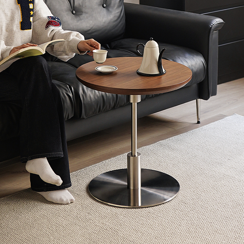 北欧沙发边几创意小圆桌床头柜