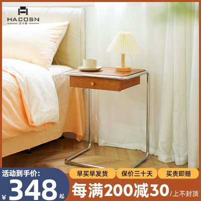 中古实木沙发边几边柜床头小桌子茶几迷你小型客厅卧室角边柜边桌