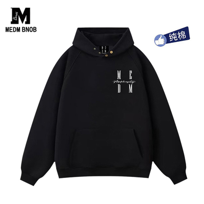 MEDMBNOB【明星同款】纽扣卫衣