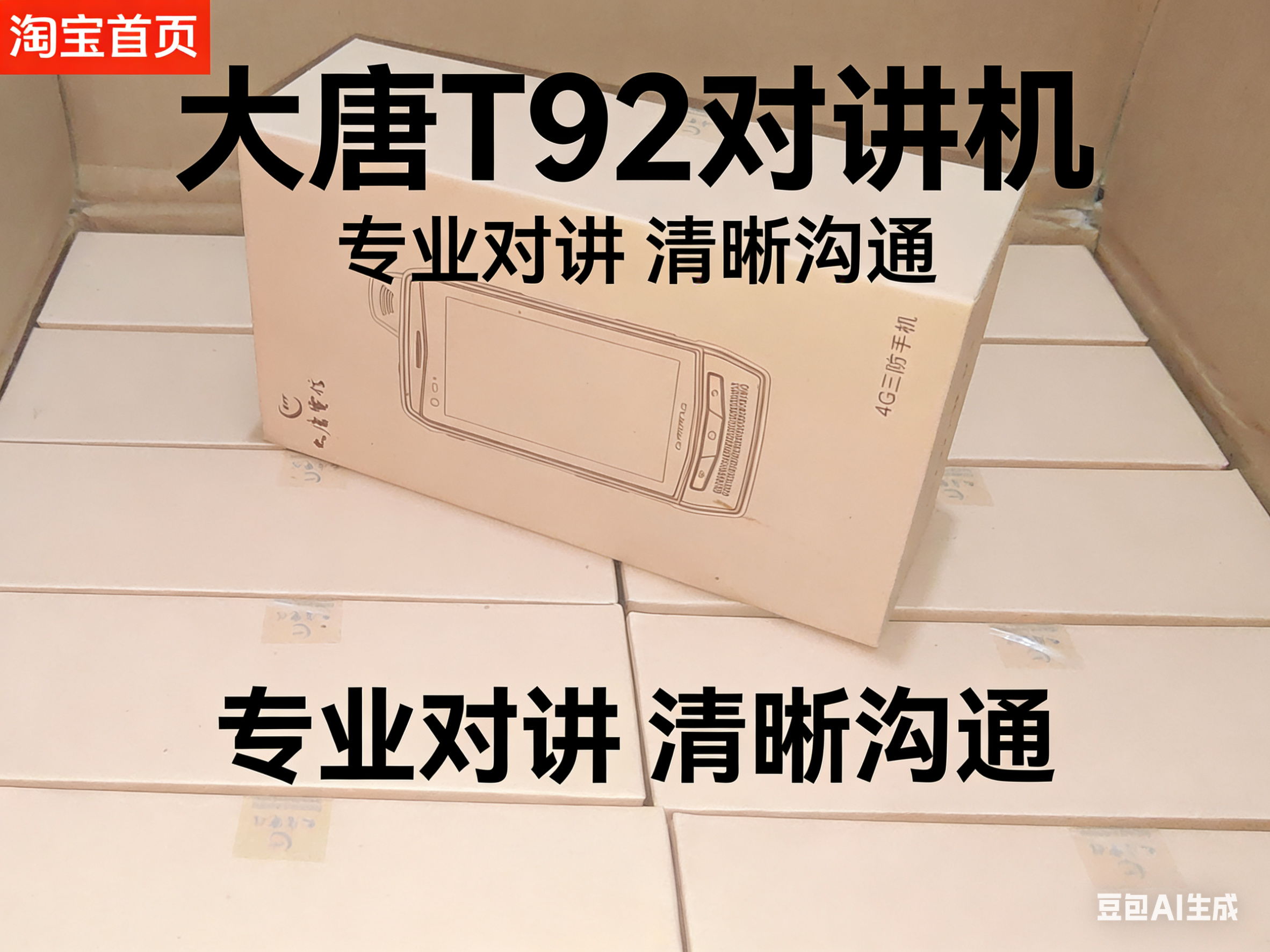 T92大唐三防对讲手机 4G 双卡双待  对讲机 手机全新原包