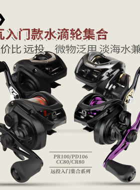 达亿瓦水滴轮PD106入门款PR100远投CR80微物达瓦CC80渔轮配件