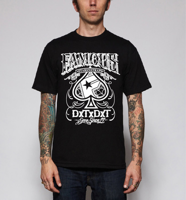 青少年男T恤夏季新款桃心短袖美国街头hiphop西海岸创意体恤包邮