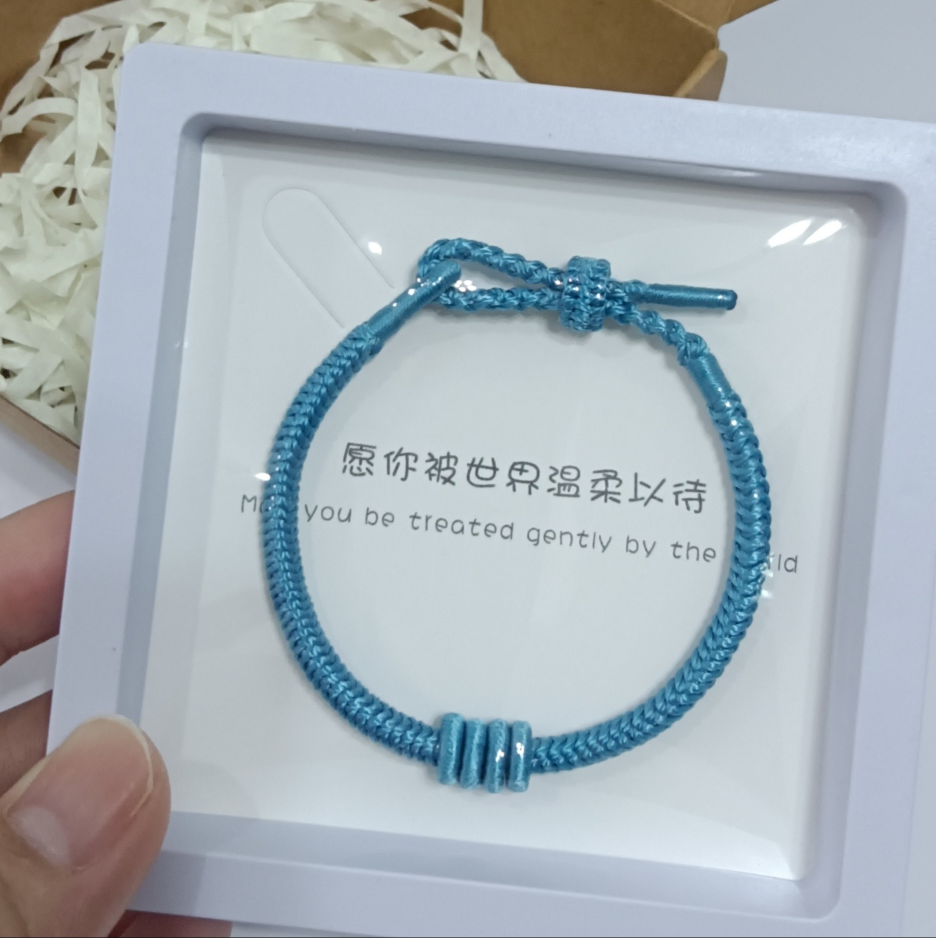 手工编织4mm粗可调节手绳文艺手饰情侣闺蜜节日礼物小众转运手绳