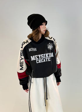 初代美希MEYSIKIM加绒套头卫衣女2025新款加厚爆款时尚洋气上衣潮