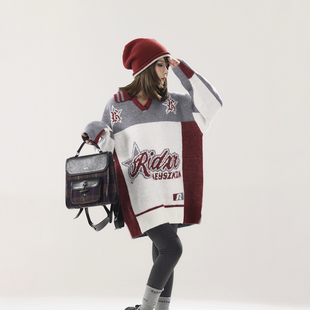 初代美希MEYSIKIM羊毛毛衣女秋冬可外穿内搭套头慵懒松弛感毛线衣