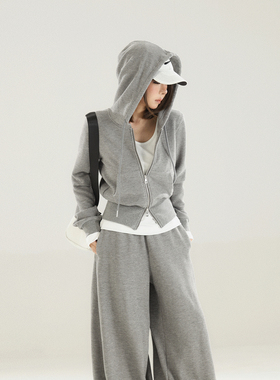 初代美希MEYSIKIM韩系巨好看的早秋一整套卫衣运动卫裤两件套装女