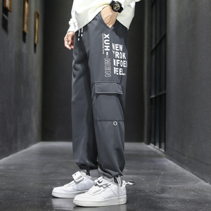 休闲裤卫裤情侣男女秋季九分长裤子束脚模特运动裤13CK2117-P40图片