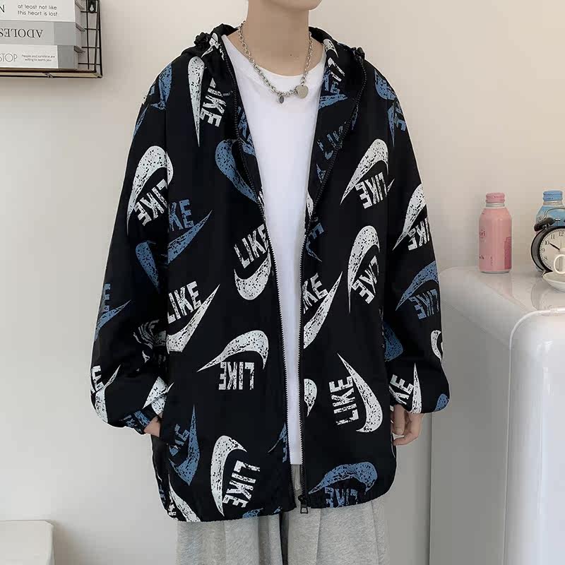 情侣装夹克男女秋季大版港风模特外套风衣中性风8J,男装夹克,电商A076