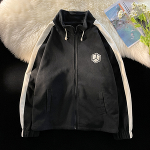 春季刺绣立领夹克外套男潮流港风情侣棒球服港风摆拍7JK20666-P80图片