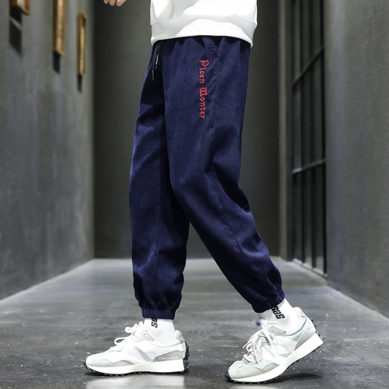 休闲裤卫裤情侣男女秋季九分裤子束脚运动裤长裤17CK9989-P45,男装休闲裤,电商A076