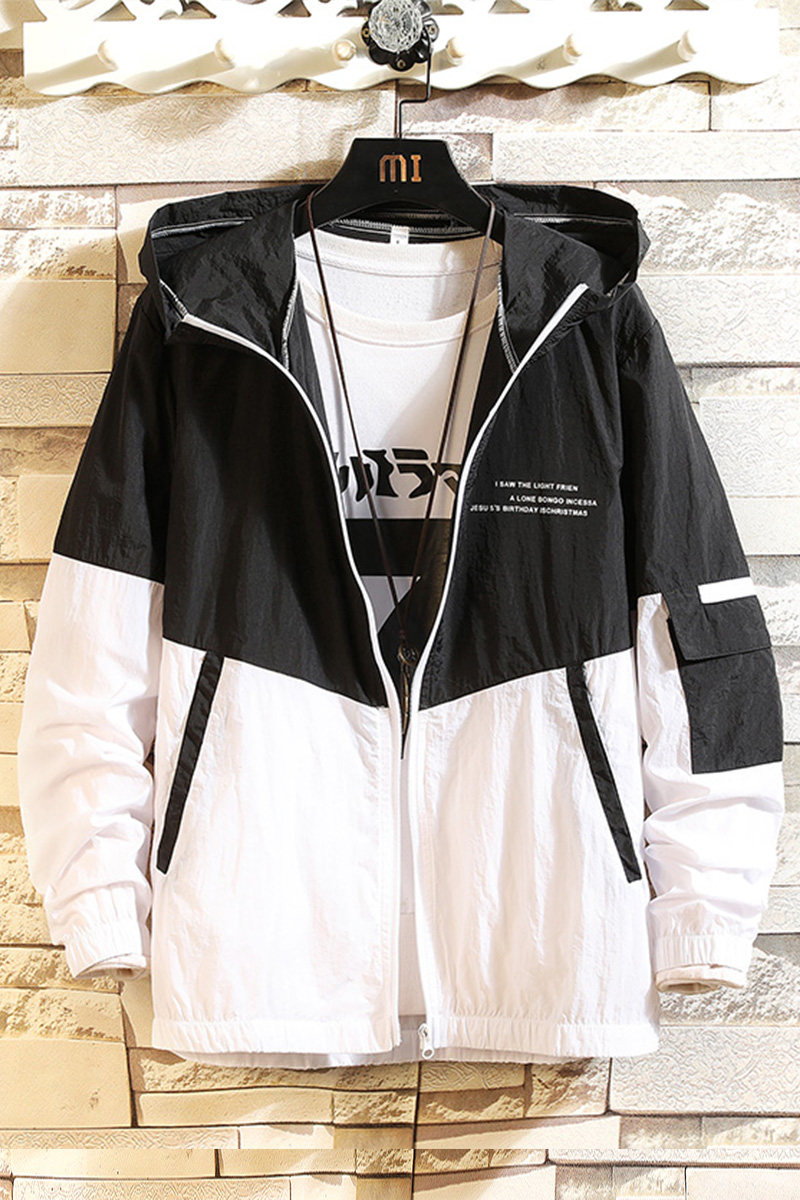 冰丝工装外套男夏季超薄透气宽松情侣防晒衣白墙挂拍2FS2908-P20,男装夹克,电商A076