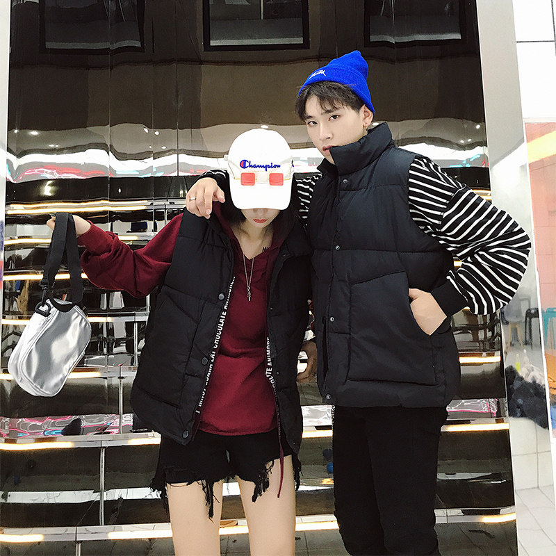 羽绒棉马甲男女秋冬情侣风模特中性风棉衣港外套4MJ12,男装背心/马甲,电商A076