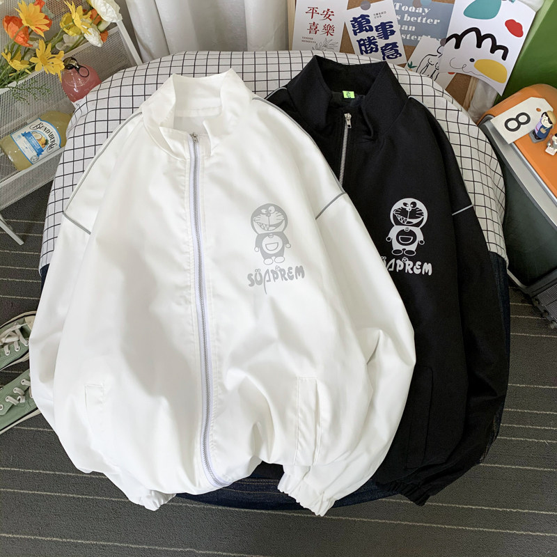 夹克服秋季男女夜光反光外套宽松港风中性风摆拍15J,男装夹克,电商A076
