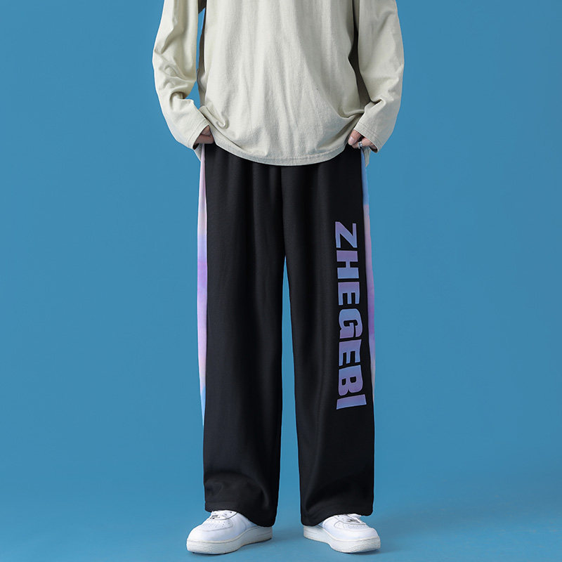 卫裤情侣男女九分裤束脚运动长裤子港风中性风4C,男装休闲裤,电商A076