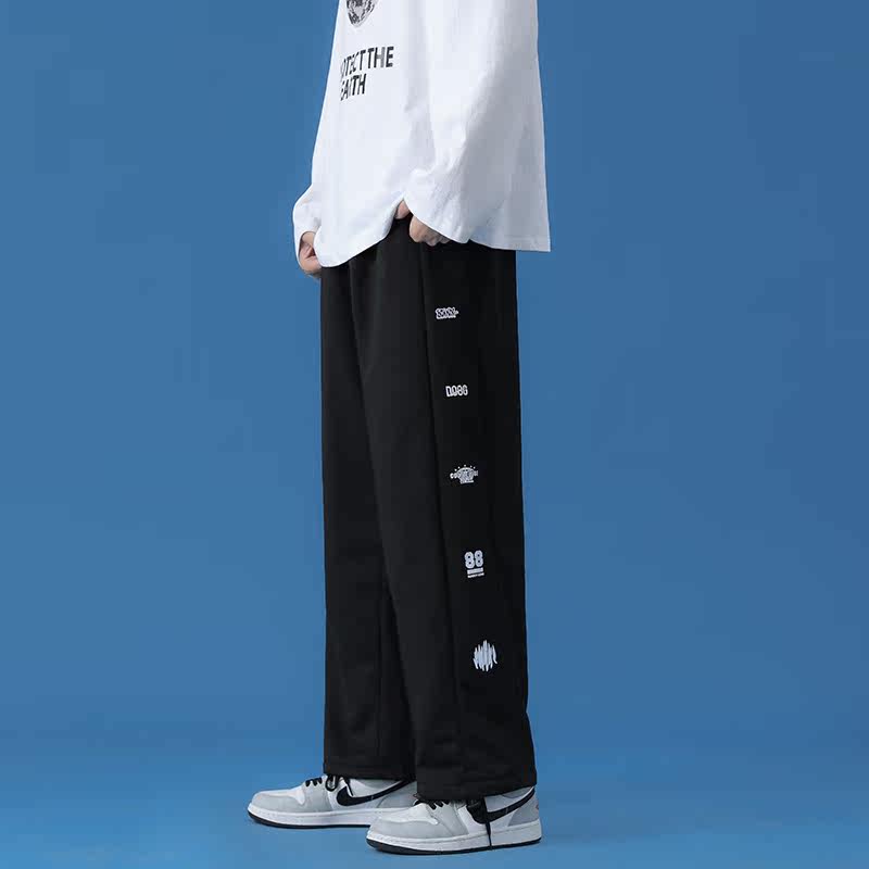 休闲裤卫裤情侣男女秋季九分裤子束脚运动裤长裤4C,男装休闲裤,电商A076