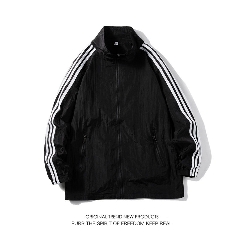 运动外套男夏季超薄透气大码宽松情侣防晒衣服白底图2FS2031-P35,男装夹克,电商A076