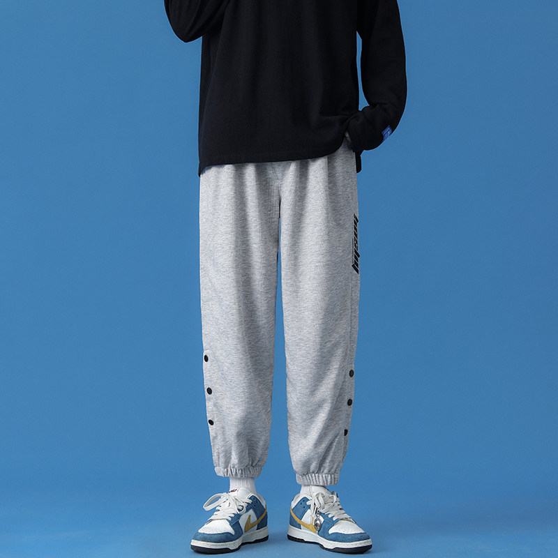 休闲裤卫裤情侣男女秋季九分裤子束脚运动裤长裤11C,男装休闲裤,电商A076