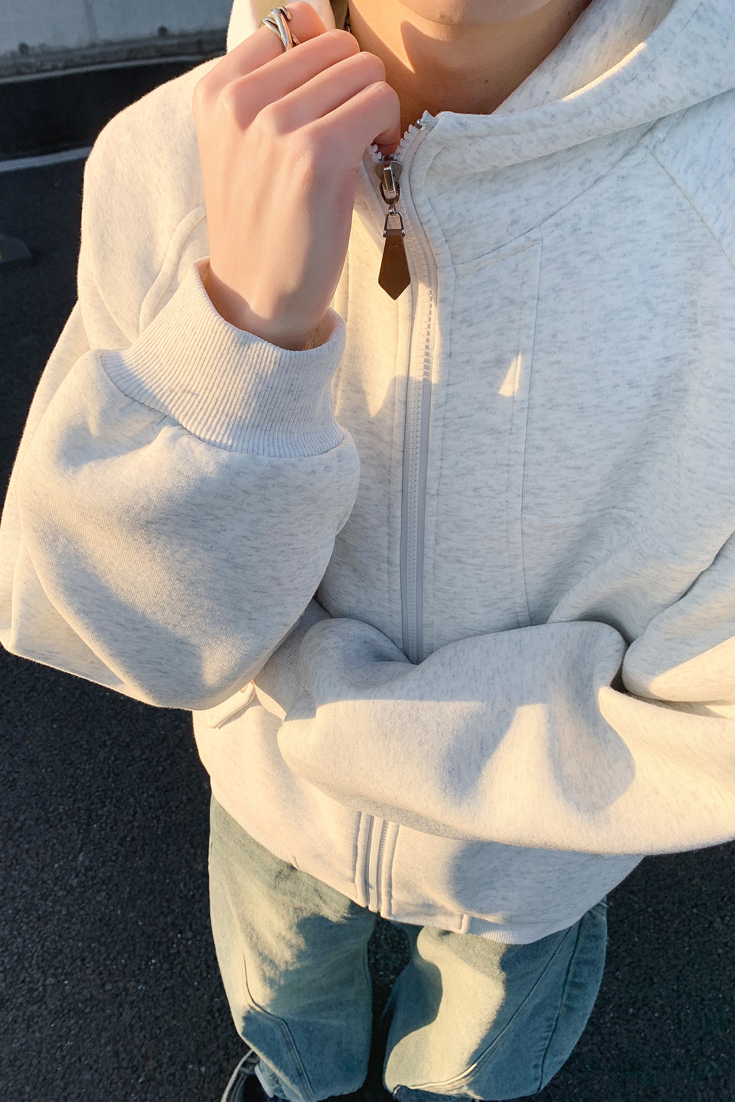 美式复古连帽卫衣男女款重磅开衫拉链舒适百搭外套WY5510-特P70,女装短外套,电商A076