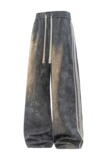 美式休闲风扎染直筒裤男春秋松紧腰垂感阔腿休闲裤CK2507-K特P42，男装休闲裤，电商A076