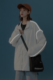 夹克秋季服男女白墙夜光反光外套薄款港风中性风女J，男装夹克，电商A076