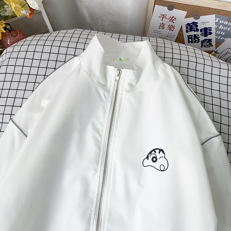 夹克服秋季男女夜光反光外套宽松港风中性风摆拍17J,男装夹克,电商A076