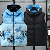 2025秋冬新款两面穿马甲青少年学生保暖坎肩外套MJ8885-特P52，男装背心/马甲，电商A076