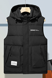 羽绒棉马甲男2025新款连帽保暖背心时尚百搭户外马甲MJ307-特P65，男装背心/马甲，电商A076