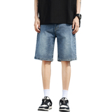 夏季薄款牛仔短裤男士潮流弹力宽松直筒五分裤无差价NZP18-特P39，商品下架区，电商A076