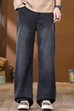 2025年夏季天丝牛仔裤男士宽松直筒阔腿长裤子无差价NZ6843-P50，商品下架区，电商A076