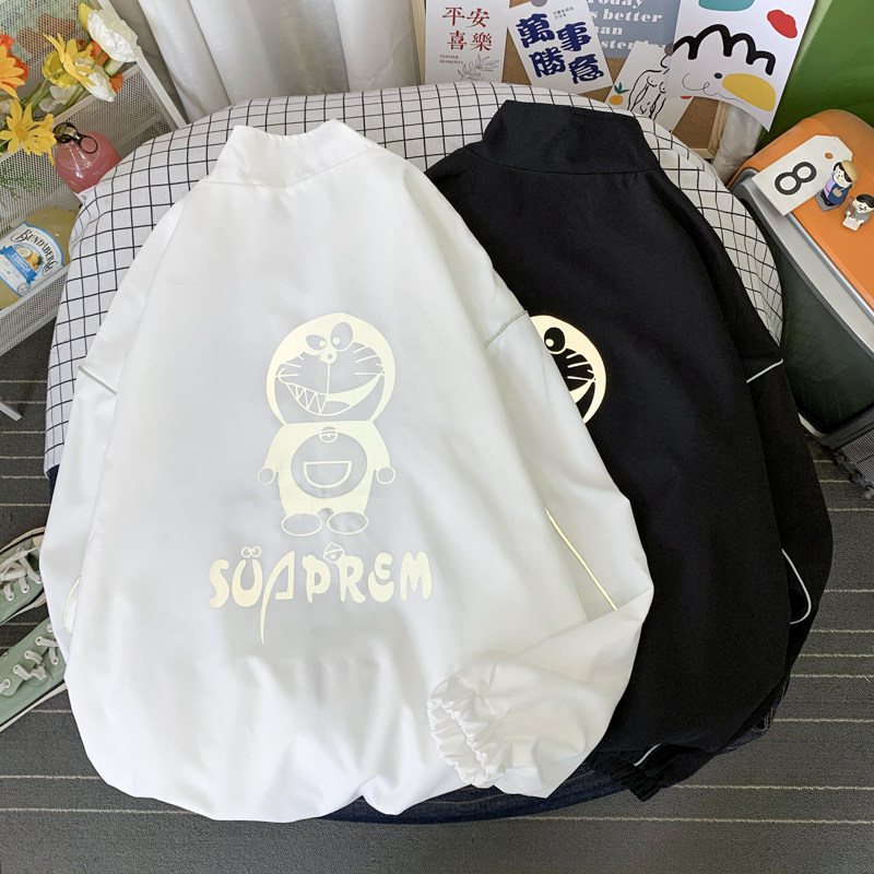 夹克服秋季男女夜光反光外套宽松港风中性风摆拍11J,男装夹克,电商A076