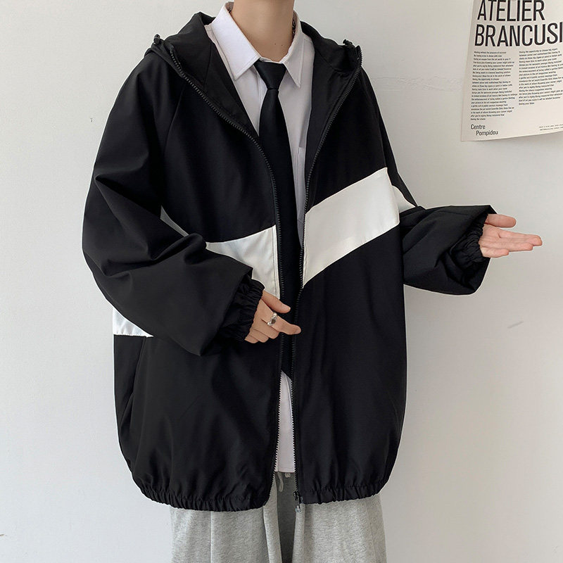 秋冬季学院风情侣装夹克男女港风中性风外套模特12J,男装夹克,电商A076