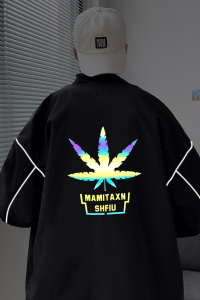 秋冬季夹克衣服外套男女港风反光夜光外套立领14J图片