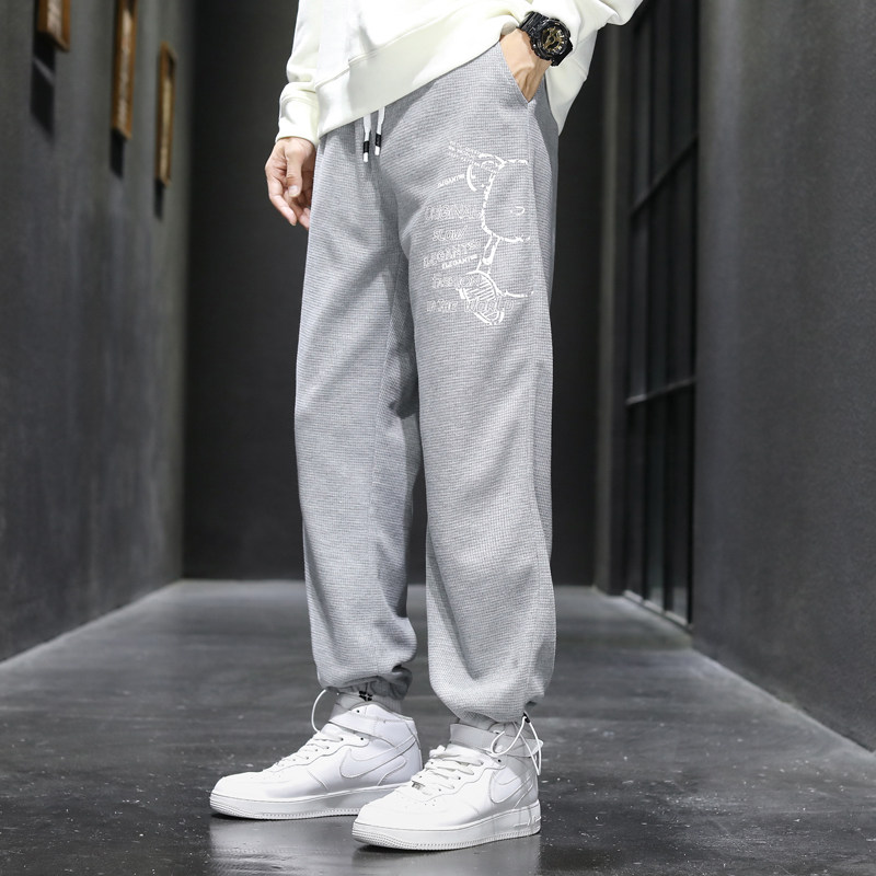 休闲裤卫裤情侣男女秋季九分裤子束脚运动裤长裤16CK2116-P40图片