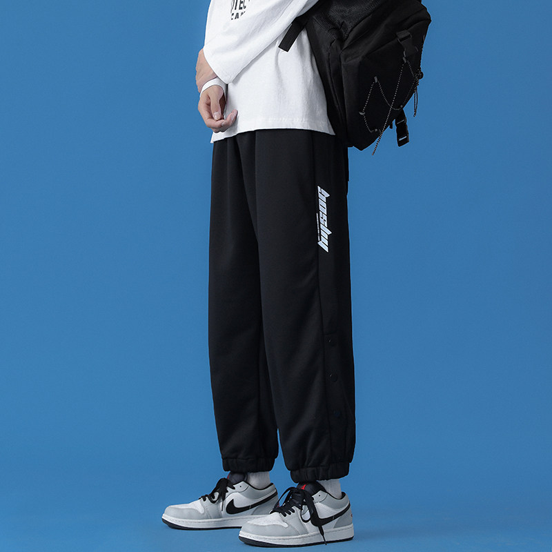 休闲裤卫裤情侣男女秋季九分裤子束脚运动裤长裤12C,男装休闲裤,电商A076
