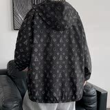 秋装情侣款港风外套男女秋季中性风反光夹克夜光模特22J，男装夹克，电商A076