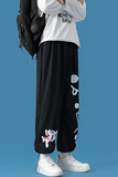 卫裤情侣男女九分裤束脚运动长裤子港风中性风7C，男装休闲裤，电商A076