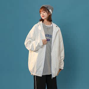 反光夜光情侣款外套男女秋季中性风休闲夹克港风17J图片