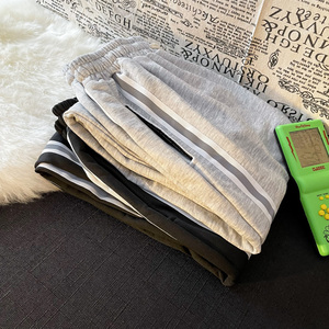 卫裤情侣男女秋季九分裤子束脚运动长裤港风摆拍15C图片