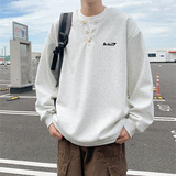 春秋季新款美式复古假两件卫衣男潮牌宽松长袖上衣WY5503A-特P48，男装卫衣，电商A076