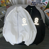 夹克服秋季男女夜光反光外套宽松港风中性风摆拍25J，男装夹克，电商A076