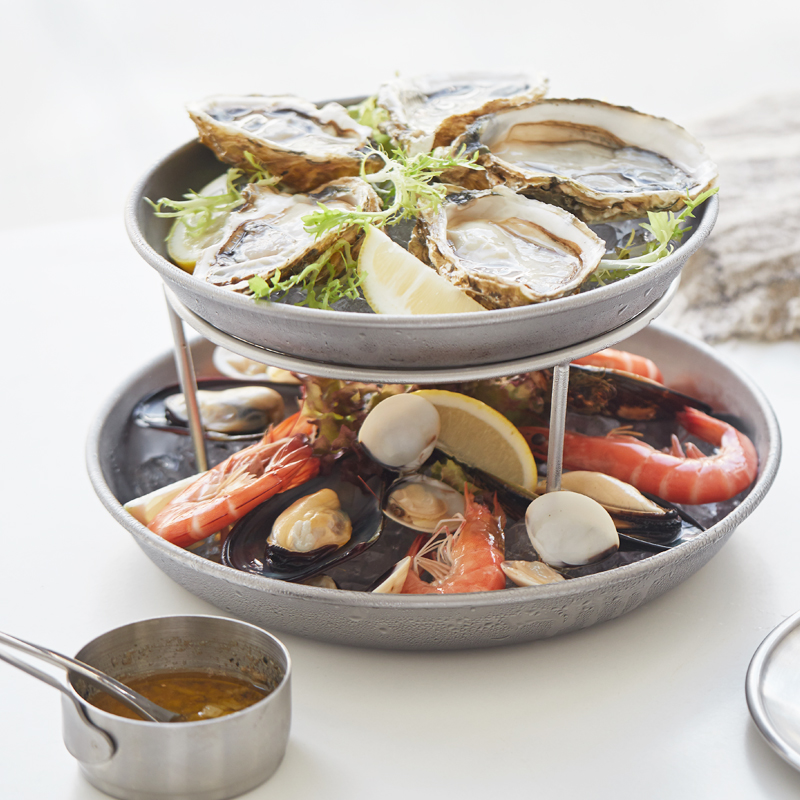 酷奇创意餐具酒店网红餐厅海鲜架不锈钢304加厚拼盘生蚝三文鱼