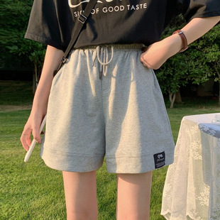 网红高腰显瘦宽松裤 休闲短裤 外穿2023新款 女夏季 子潮一件 薄款