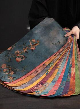 聚酯香云纱禅意小茶席复古风布艺中式高端桌垫布双面双用茶道配件