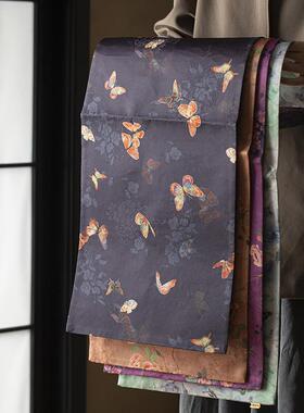 香云纱茶席垫子禅意高档茶空间茶桌垫子家用茶桌垫子茶桌布艺茶垫