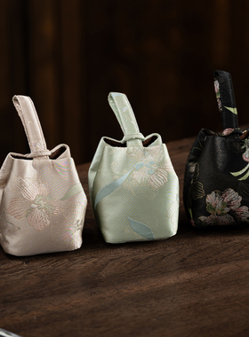 高端主人杯茶杯收纳包户外便携家用单杯防护袋茶具布艺包杯子礼盒