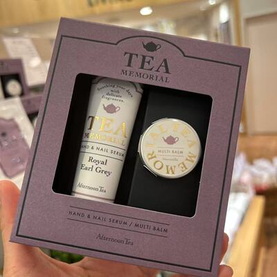 现货afternoon tea下午茶日本专柜采购伯爵红茶限定唇膏指缘油