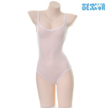【撩汉出品】透明死库水连体露背吊带1