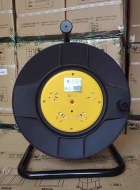 公牛线盘814DLP移动电缆盘卷线盘16A漏电保护缠绕盘线滚子30/50米