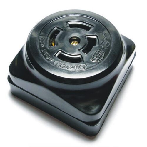 隆光LK2420K 防松明插座 美式引挂式明插座 露出型 美规插座 LKEW